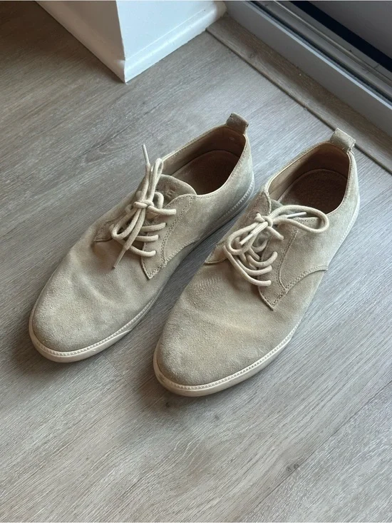 Men's CLAE Casual Suede Lace-Up Shoes in Beige size 10
