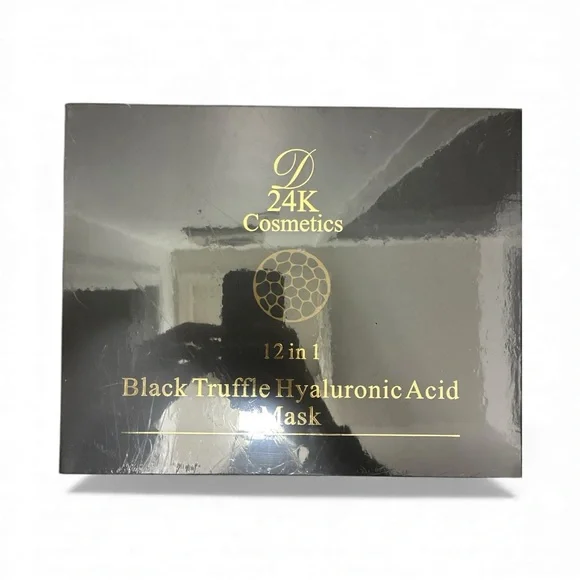 D 24K Cosmetics Black Truffle Hyaluronic Acid Mask - Black & Gold