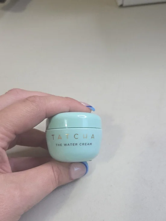 Tatcha The Water Cream Mini - Aqua Jar with Gold Lettering