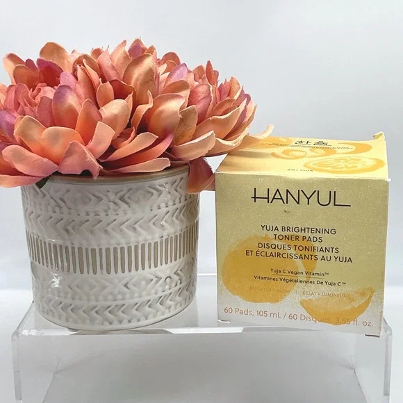Hanyul Yuja Brightening‎ Toner Pads 60 Count Vegan Vitamin C B NEW