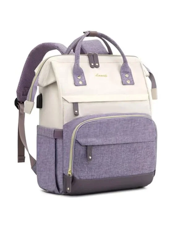 Women Laptop Backpack 15.6 Inch Purse Large Capacity Waterproof Travel Work Bag