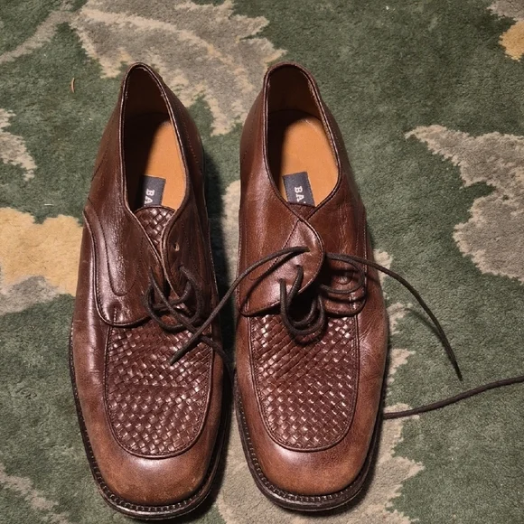 Bally Dark Brown Leather Men's Oxfords