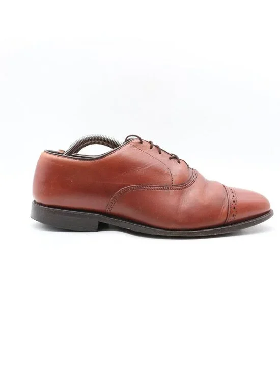 Allen Edmonds Byron Shoes Men's Size 10 EEE Brown Leather Dress Oxford USA