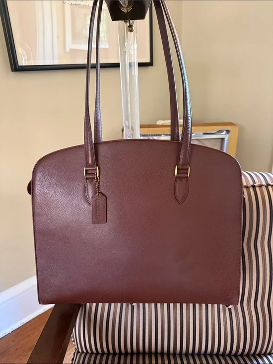 Vintage Coach Arcadia Tote 4409 Beachnut Madison Collection made in Italy
