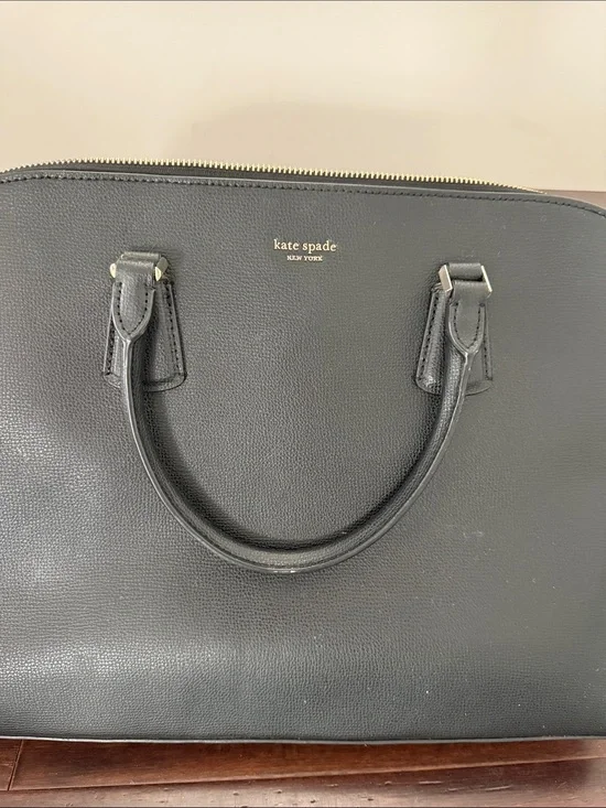 Kate Spade black computer bag - used once - excellent condition