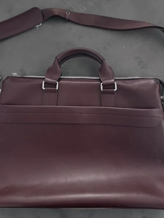 UsefulThingy Brown Leather Briefcase Laptop Bag