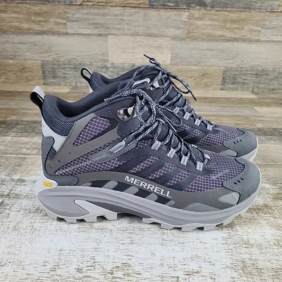 Merrell Moab Speed 2 Men Hiking Boot Sz 10 W Comfort Asphalt Gore-Tex Waterproof