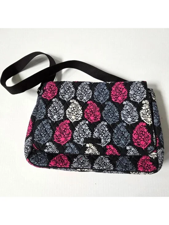 Vera Bradley Northern Lights Messenger Crossbody Laptop Book School Bag