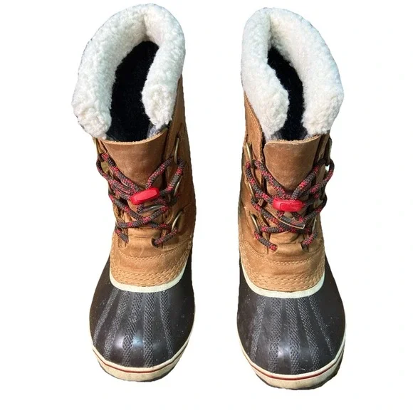 Sorel Yoot Pac Waterproof Boots Faux Fur Insulted Winter Boots Leather Size‎ 4