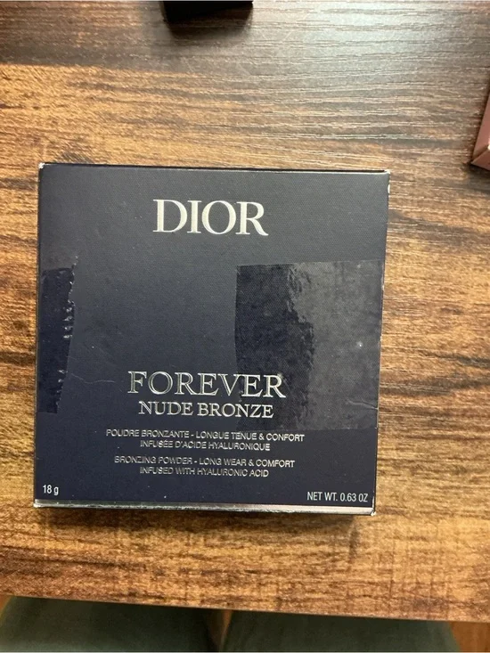 Dior Forever Nude Bronze Compact — Navy and Gold Packaging