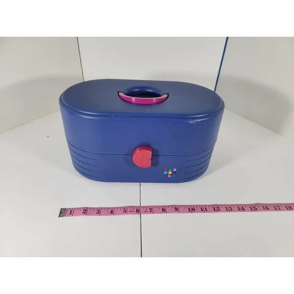 Caboodles Vintage 80s/90s Makeup‎ Case Empty Purple Blue Color