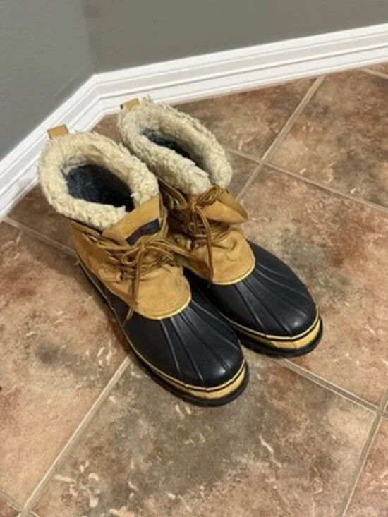 Western Chief Insulated Duck Boots - Men's Winter Snow Boots - Tan/