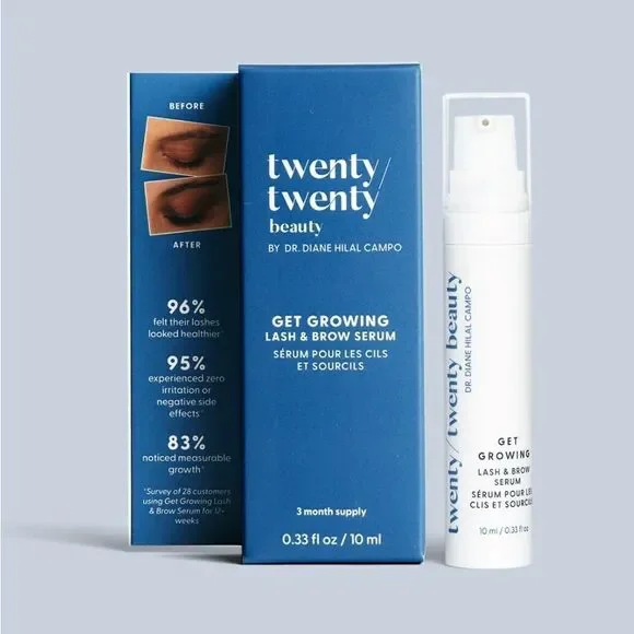 Twenty Twenty Beauty Lash & Brow Serum brand new in box 3 month supply
