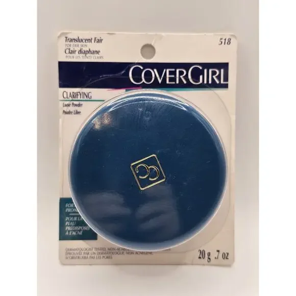 Nos‎ Vintage COVERGIRL Clarifying Loose Powder Translucent Fair 518 0.7oz