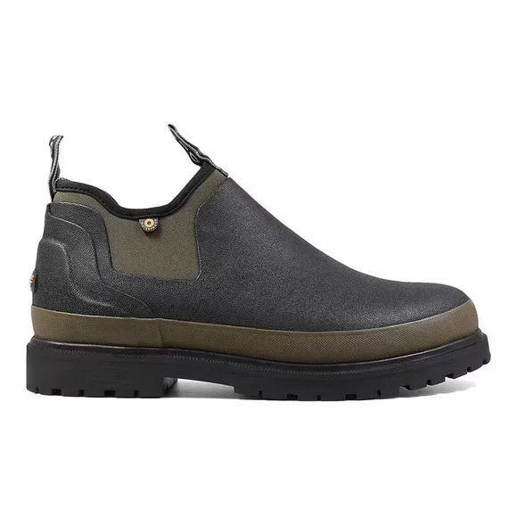 Bogs Tillamook Bay Mens Size  13 Waterproof Slip On Rubber Boots Black Olive
