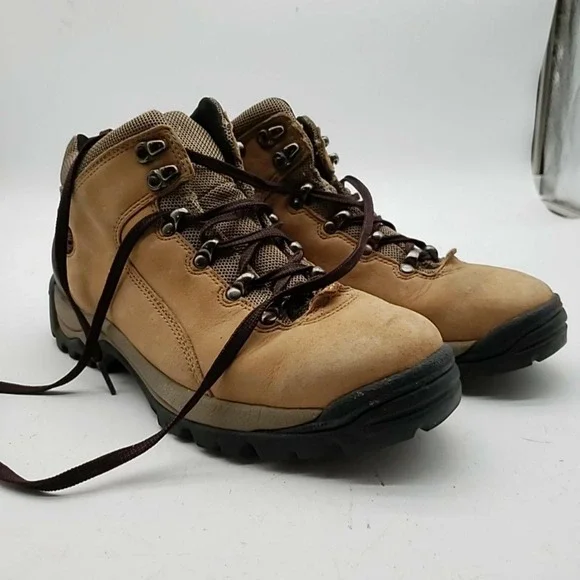 Timberland Boots Mens Size 9.5M Brown Leather Hiking Snow Outdoor Trail