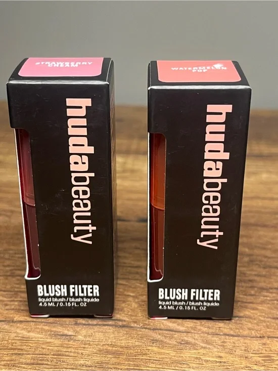 TWO HUDA BEAUTY Blush Filter Liquid Blush - Strawberry Cream & Watermelon Pop