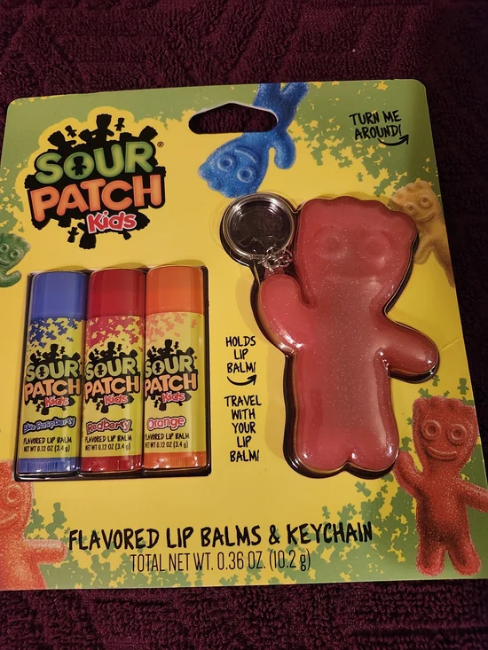 Pink Gummy Bear Lip Balm & Keychain Set