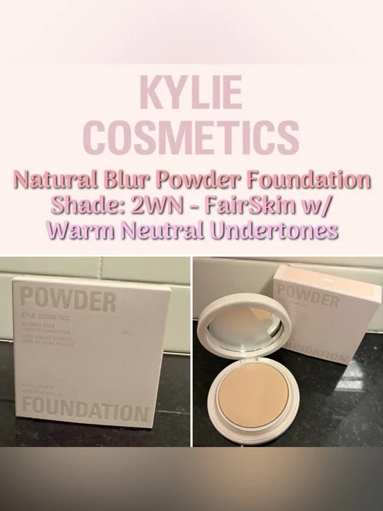 Kylie Cosmetics - Natural Blur Powder Foundation (2WN) - New in Box