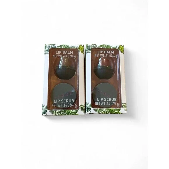 Bundle of 2 Lique Lip Care Kits Loving & Ambitious Lip Balm & Lip Scrub Sets
