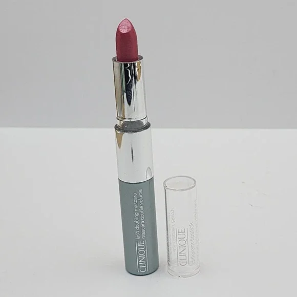 CLINIQUE‎ Glazed Berry #43 Different Lipstick & Black Lash Doubling Mascara DUO