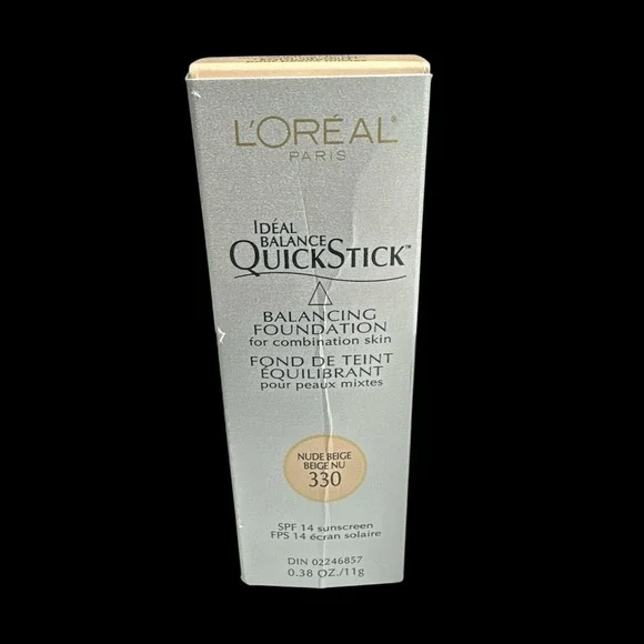 Loreal Ideal Balance QuickStick Foundation 330‎ Nude Beige SPF 14 New In Box