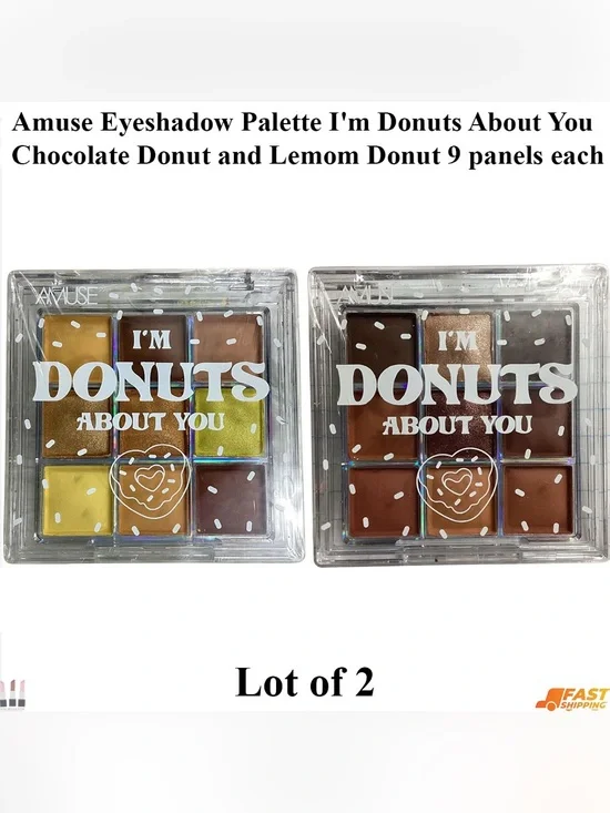 Amuse I’m Donuts About You Eyeshadow Duo — Yellow & Brown Shades