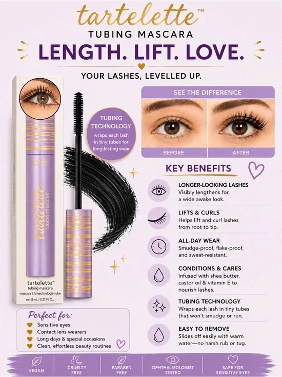Tarte Tartelette Tubing Mascara New in Box