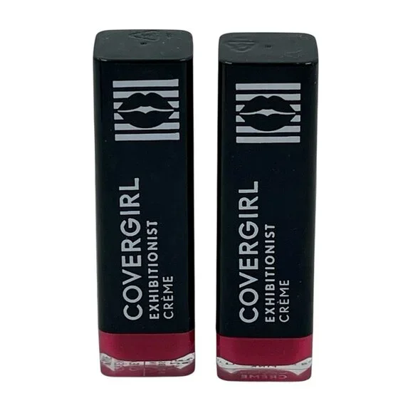Covergirl Exhibitionist Cream Lipstick  Bombshell Pink 425 Lot of 2‎ New Sealed