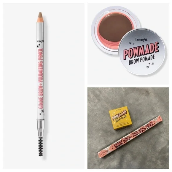 New! Benefit powmade brow pomade gimme brow pencil warm-black brown 27624