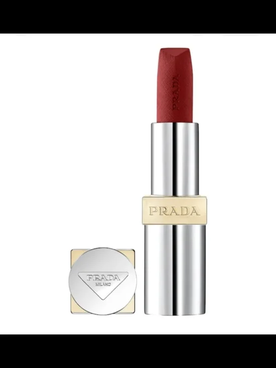 Prada Monochrome Hyper Matte Refillable Lipstick In BO3 Mahogany NIB✨