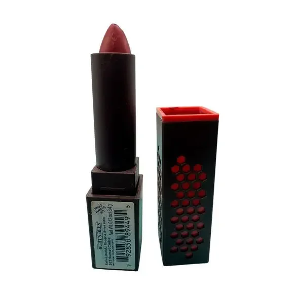 Burt's Bees Satin Lipstick 523 Sunset Cruise 100% Natural 0.12 Oz / 3.4 g NWB