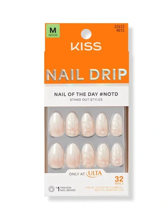 Kiss NAIL DRIP Press On Nails Medium Length 