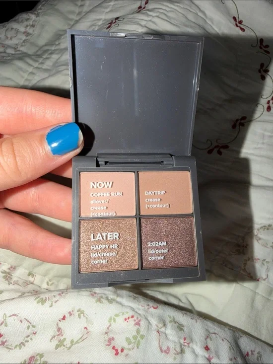 Neutral Smoky Eye Quad Palette - Beige & Brown Shades
