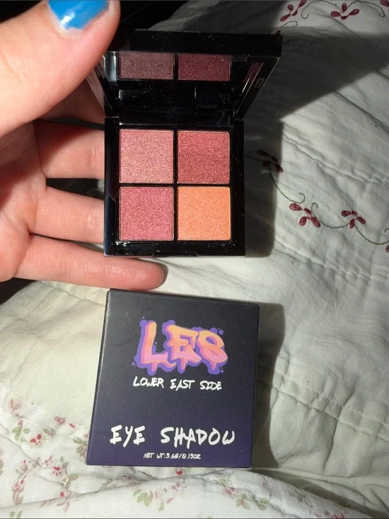 Lower East Side Shimmer Eyeshadow Quad - Rose & Peach