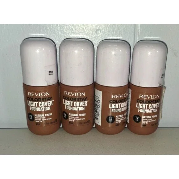 Revlon Colorstay Light Cover Foundation 12 hour Lot of 4 550 Mocha