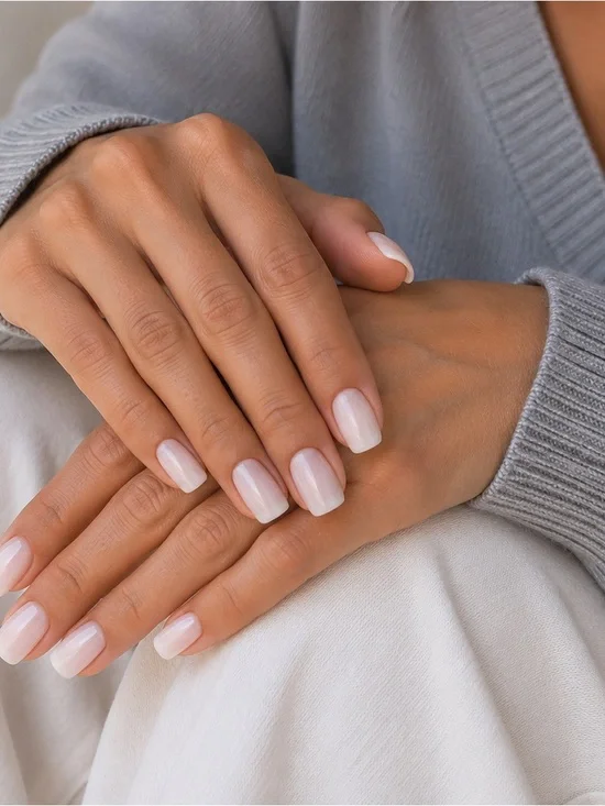 Full Set of White Press-On Nail