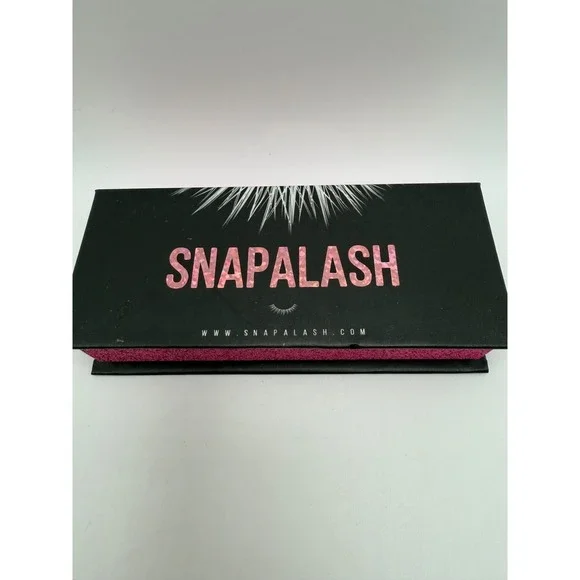 Snapalash Magnetic Eyelash Kit Reusable Black Wispy False Lashes Set NEW