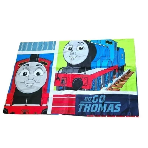 Thomas the Train Pillowcase Double Sided Go Go Thomas Right On Time 2015
