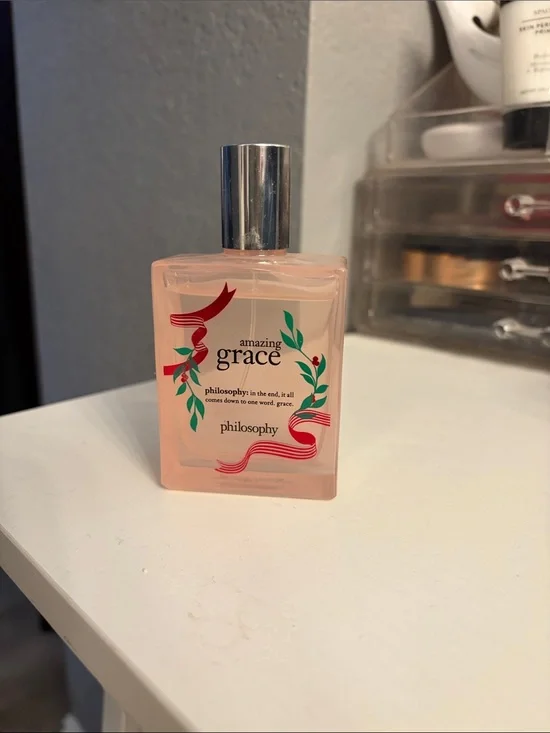 Philosophy Amazing Grace Light Pink  Red & Green Accents
