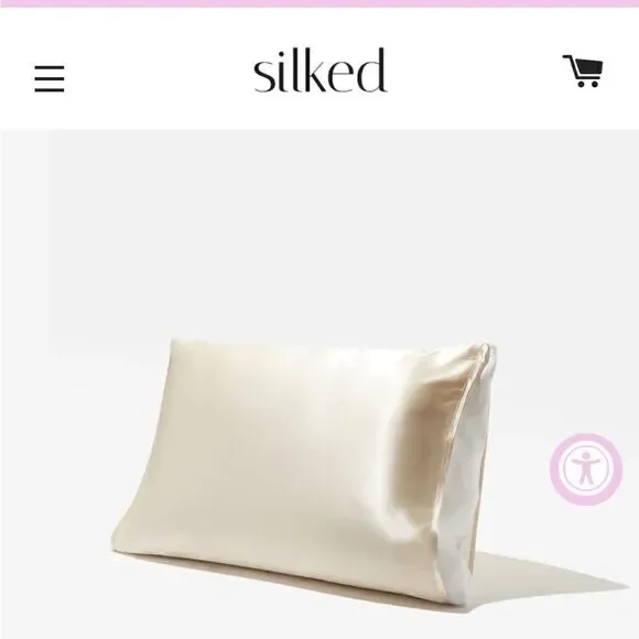 Silked golden tan satin pillowcase sleeve - brand new