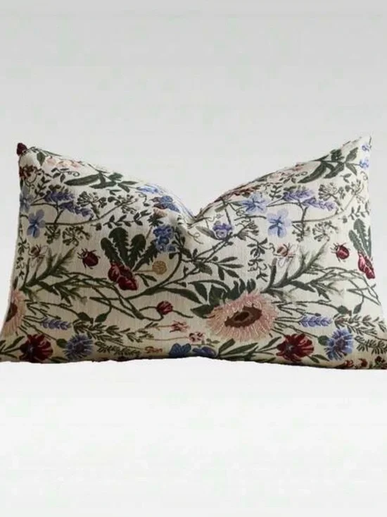 WIWO Home Textiles Pink Daisy Floral Pillow Covers | 12x20 | Set of 2