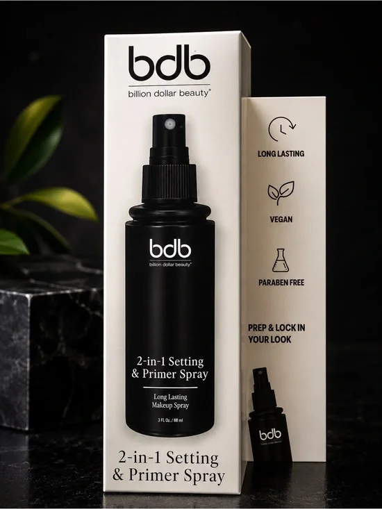 2-in-1 Setting & Primer Spray - Black