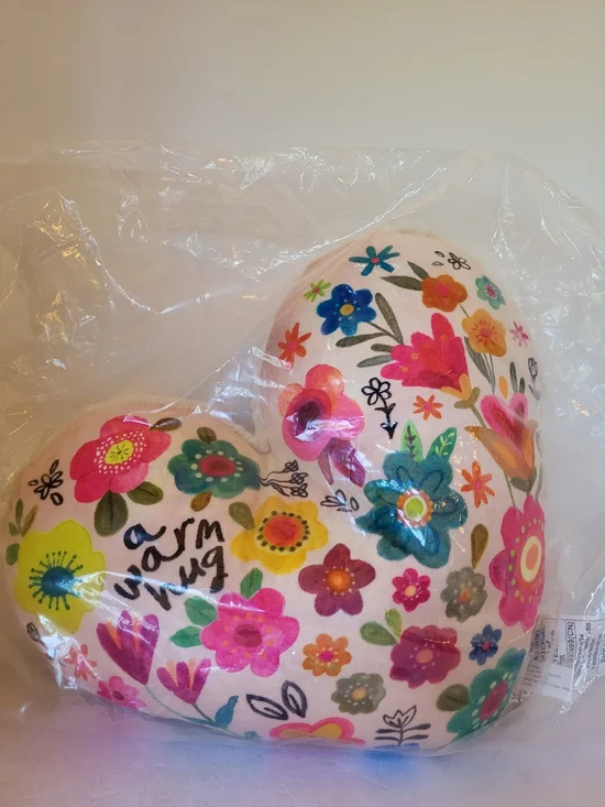 Natural Life Warm Hug Heart Cozy Weighted Pillow NWT
