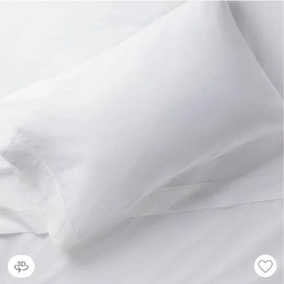King Solid Performance 400 Thread Count Pillowcase Set White - Threshold
