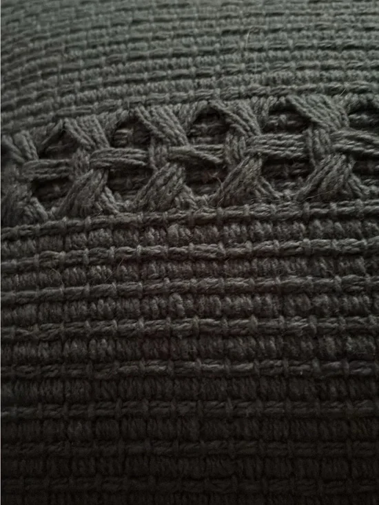 Textured Knit Top in Charcoal Gray