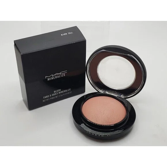 MAC WARM SOUL Mineralize Blush ~ Mid-tone Beige Gold Pearl ~ 3.2gm New in Box