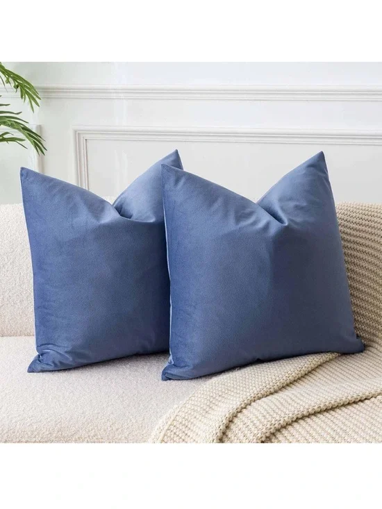 Decorative Pillow Covers Velvet Throw Cushion Covers Cases With Hidden Zipper