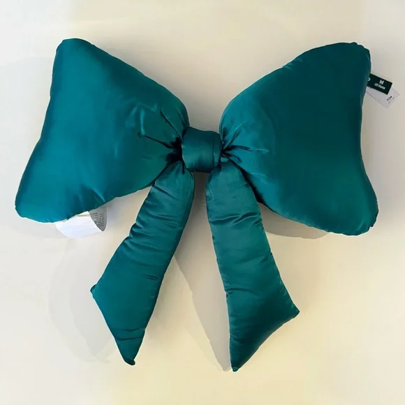 Urban Outfitters Big Bow Satin Throw Pillow