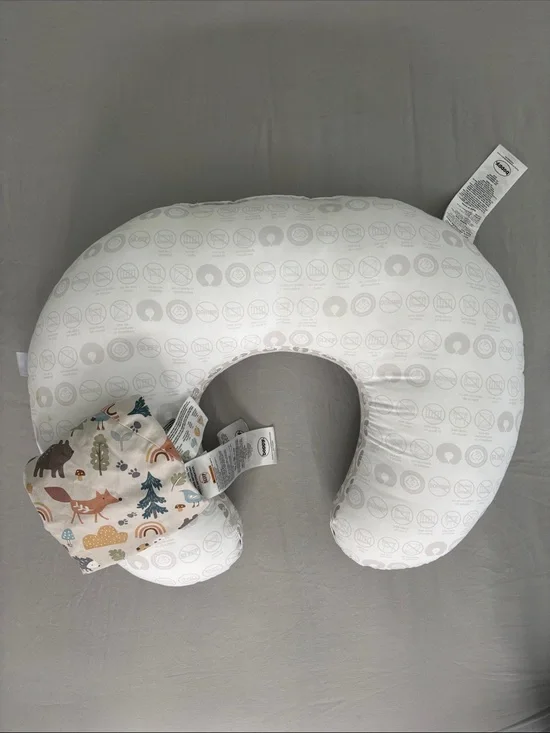 Boppy White Nursing and Support Pillow with Pillow Case
